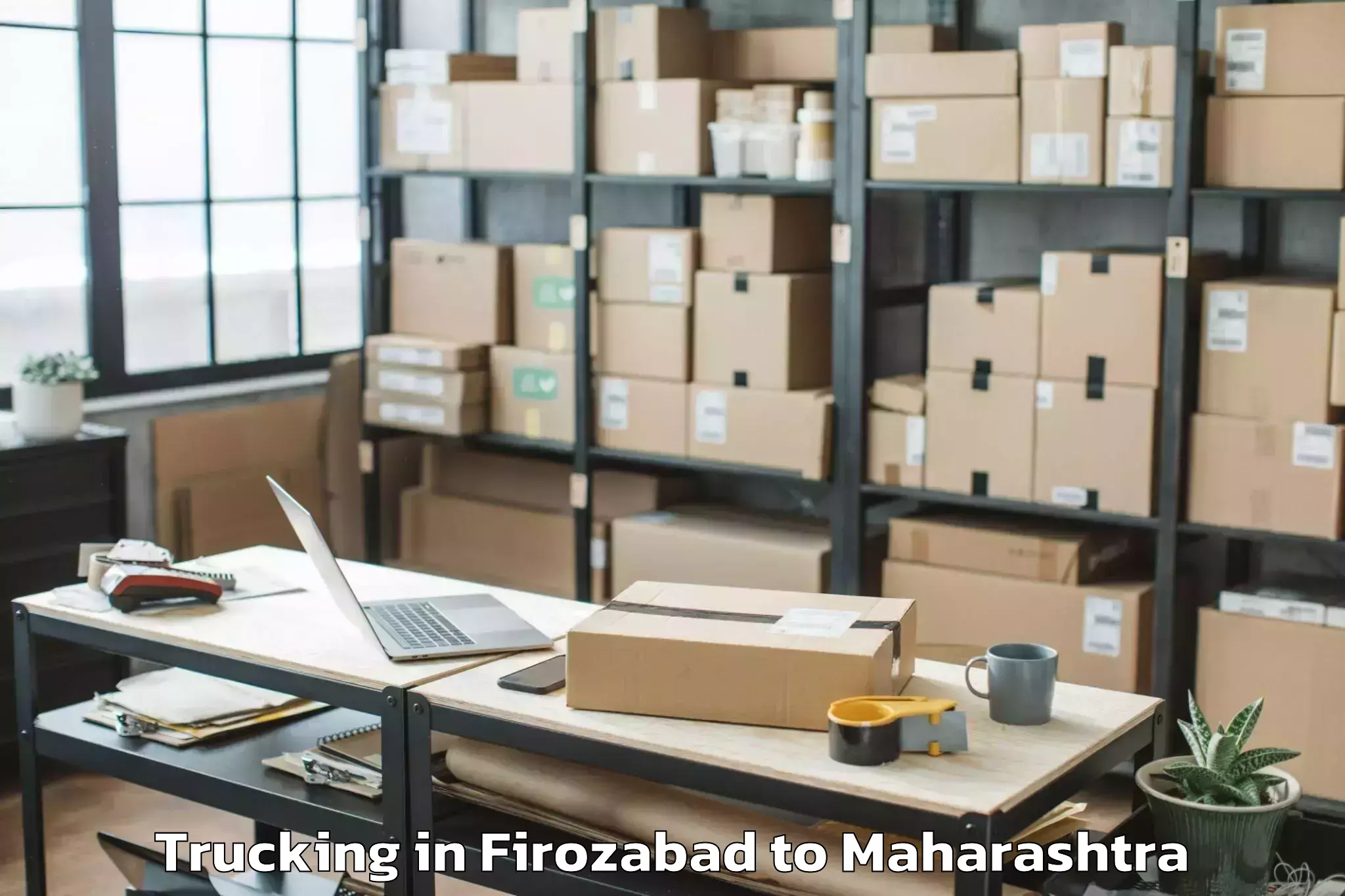 Book Firozabad to Wadki Trucking